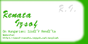 renata izsof business card